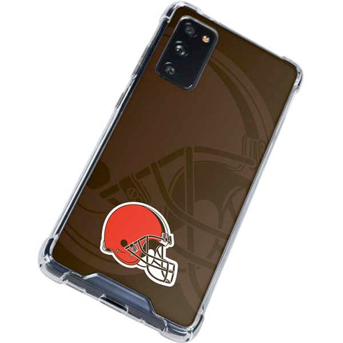 NFL Cleveland Browns Double Vision Galaxy S20 FE Clear Case
